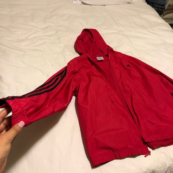 adidas Jackets & Blazers - Vintage Adidas Red Windbreaker adidas Jackets & Blazers - Vintage Adidas Red Windbreaker